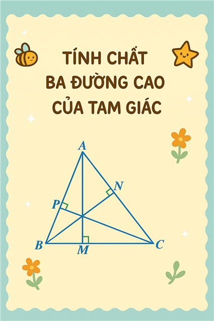 TÍNH CHẤT BA ĐƯỜNG CAO CỦA TAM GIÁC