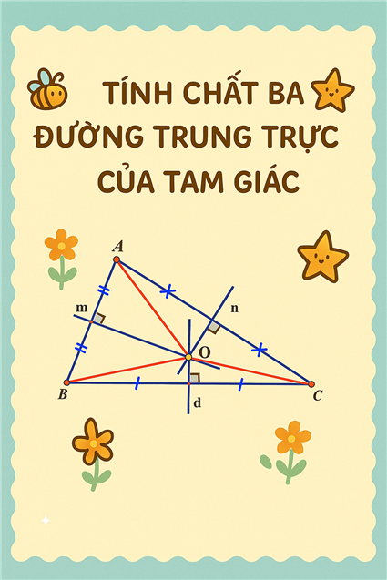 TÍNH CHẤT BA ĐƯỜNG TRUNG TRỰC CỦA TAM GIÁC