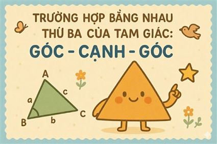 TRƯỜNG HỢP BẰNG NHAU THỨ BA CỦA TAM GIÁC: GÓC - CẠNH - GÓC (G.C.G)