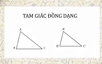 TAM GIÁC ĐỒNG DẠNG