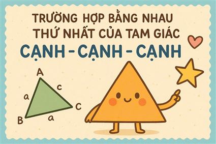 TRƯỜNG HỢP BẰNG NHAU THỨ NHẤT CỦA TAM GIÁC: CẠNH - CẠNH - CẠNH