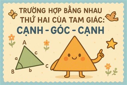 TRƯỜNG HỢP BẰNG NHAU THỨ HAI CỦA TAM GIÁC: CẠNH - GÓC - CẠNH 